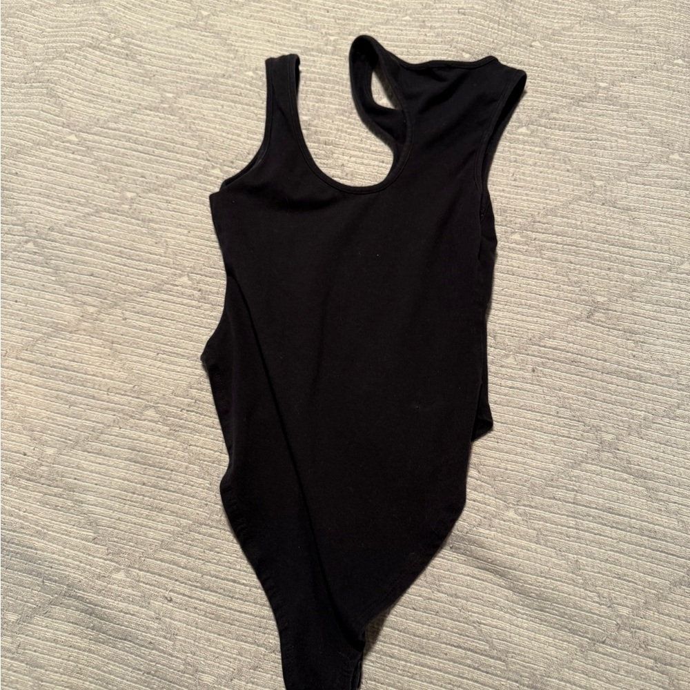 Black Sleeveless Bodysuit